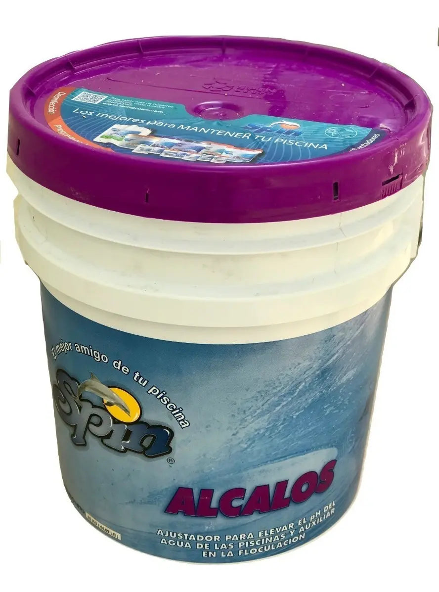 Elevador De Ph Para Piscinas Spin Alcalos 5 Kg Azul Claro En Perlas