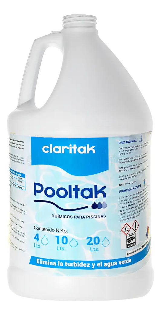 Floculante Clarificador Pooltak Claritak Galón