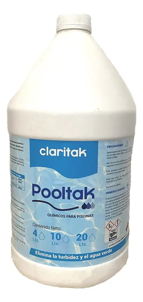 Floculante Clarificador Pooltak Claritak Galón