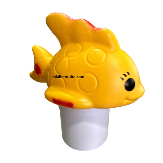 Flotador Dispensador Tabletas Cloro Pez