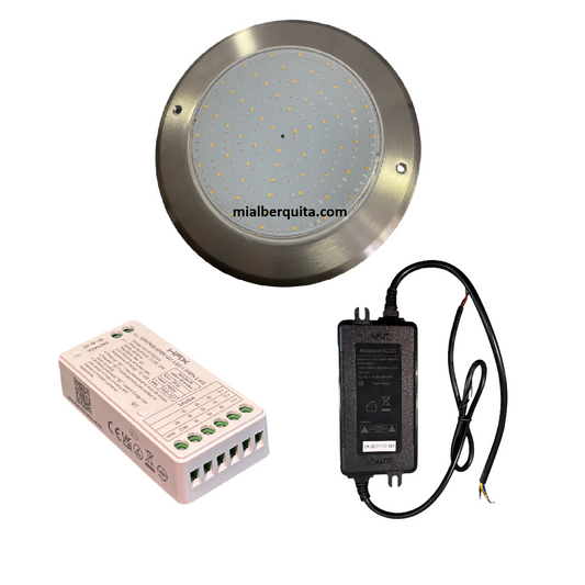 Reflector Lámpara Ultra Delgado 18W Hax RGBW con Control y Transformador