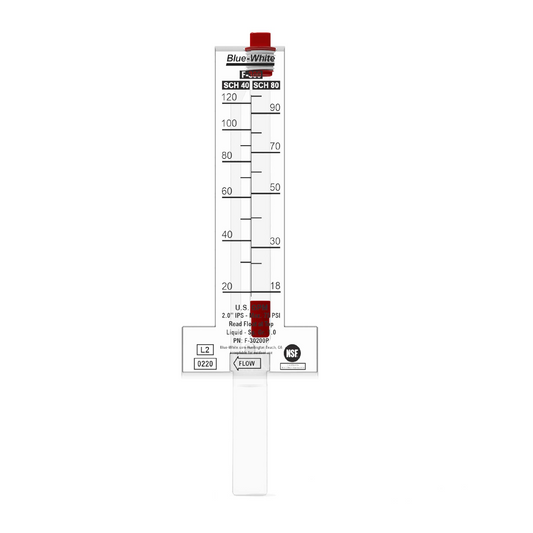 Flujómetro Medidor de Flujo Rotámetro para Tubería 2"