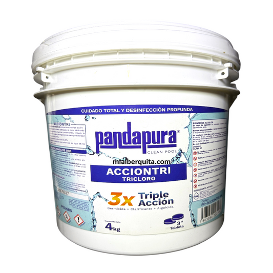 Cloro Triple Acción Pandapura Tableta 3in 4 kg